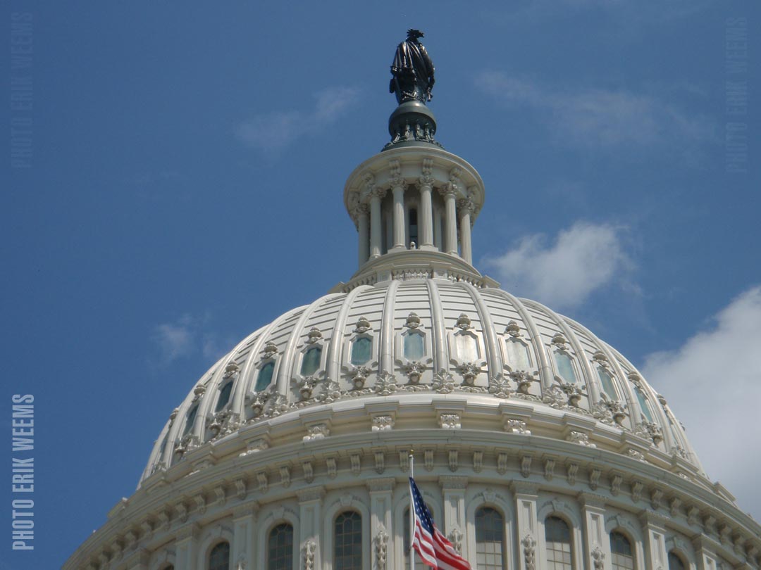 Click image to enlarge - The sun on the Capitol Dome The sun of the Capitol Dome