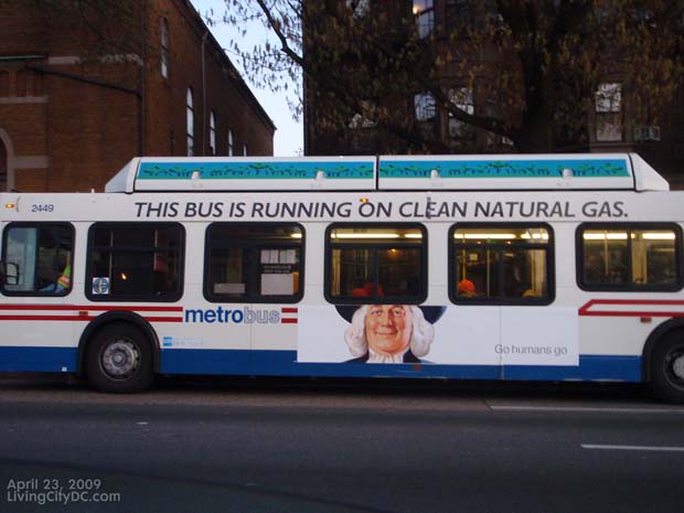 This bus runs on Natural Gas 2009 This bus runs on Natural Gas 2009