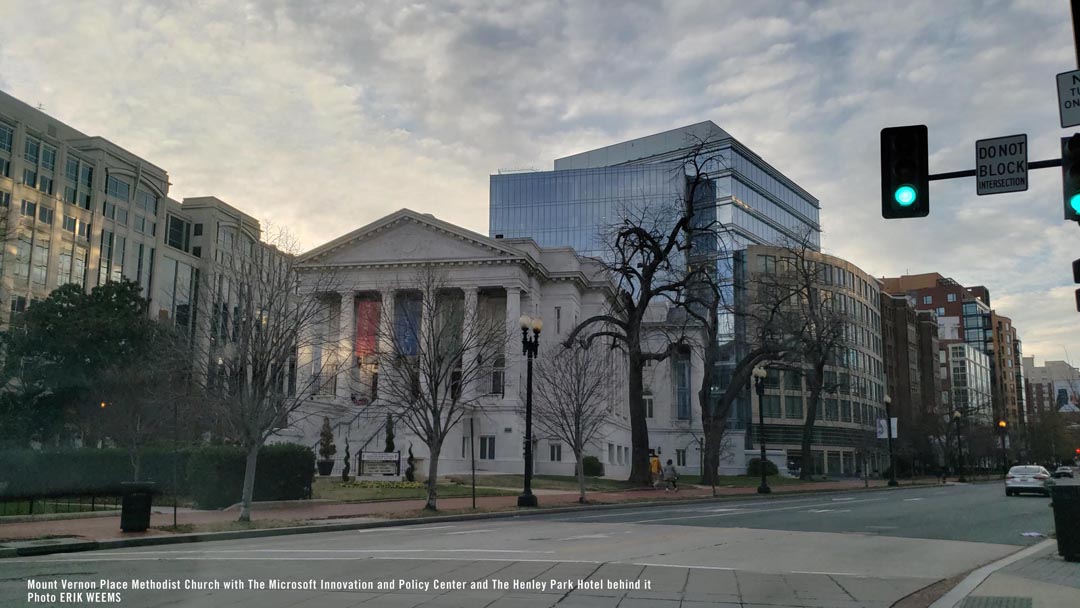 Vernon Place Methodist and the Henley Park Hotel