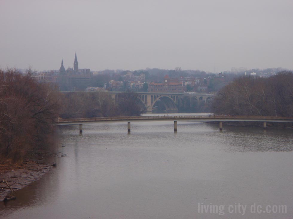 Potomac view from Roosevelt Bridge Washington DC