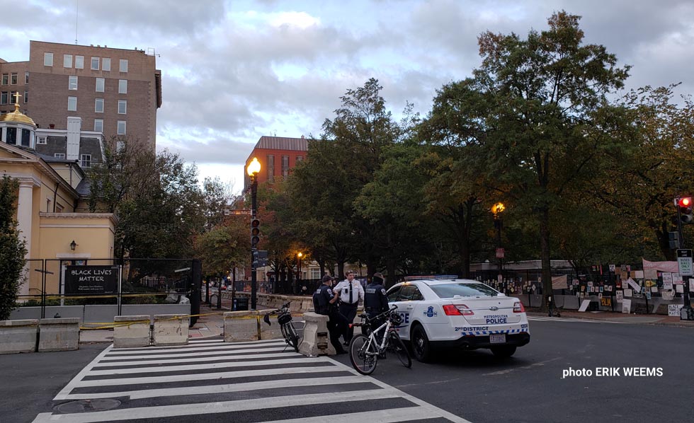 Lafayette Park DC Police Black Lives Matter by St Johns Church