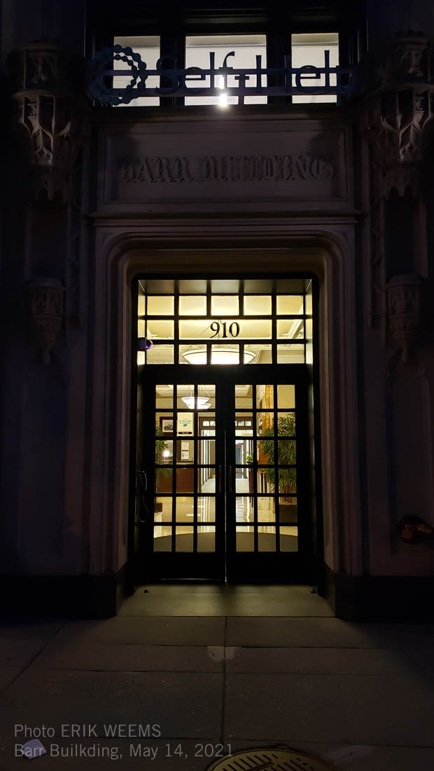 Barr Building Entrance May 2021