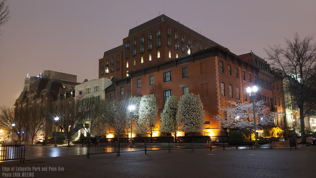 Renwick Gallery and the Blair and Lee Houses, plus the New Executive Office Building in the distance Renwick Gallery and the Blair and Lee Houses, plus the New Executive Office BUilding in the distance