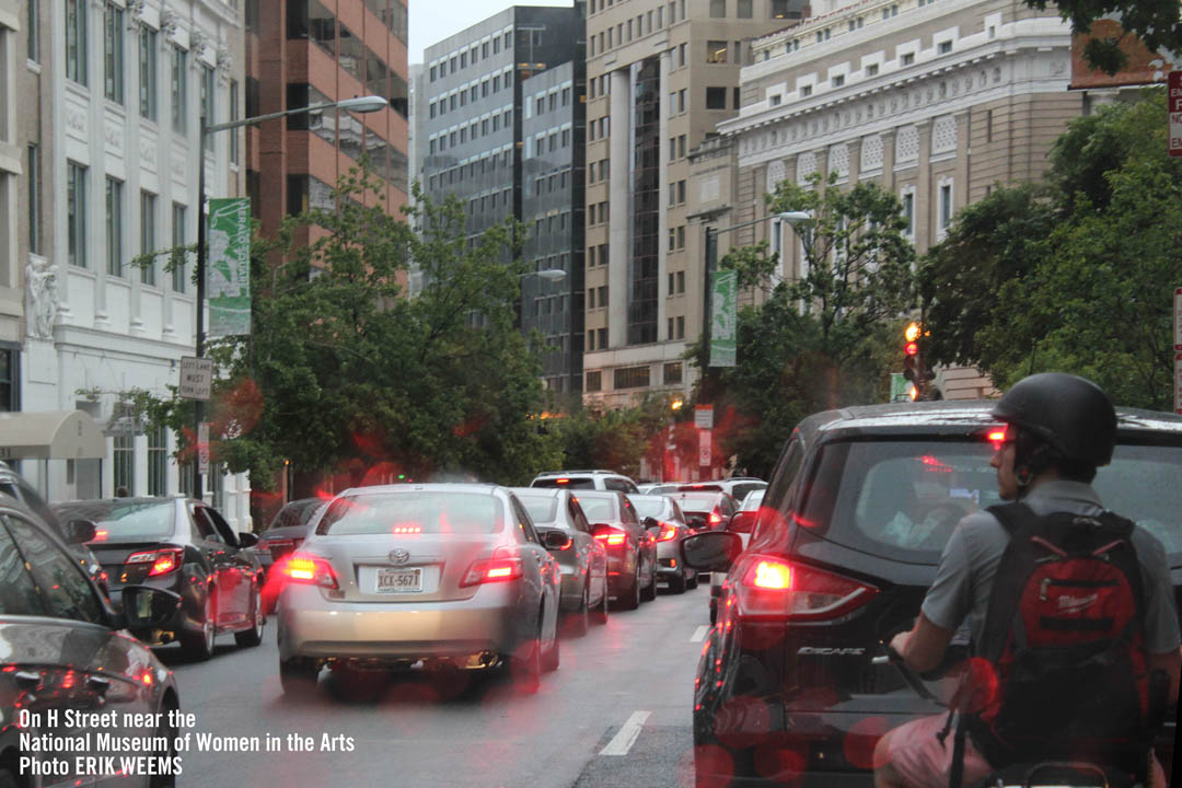 H Street traffic near the National Museum of Women in the Arts H Street traffic near the National Museum of Women in the Arts