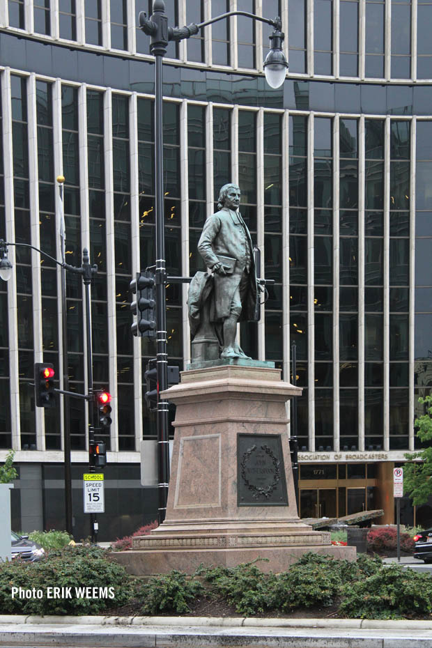 John Witherspoon statue on N Street near Connecticut John Witherspoon statue on N Street near Connecticut